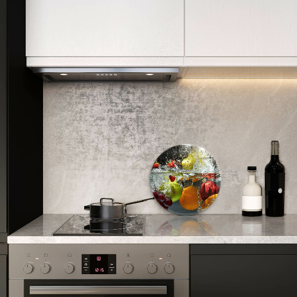 Glass worktop protector Juicy fruit in water