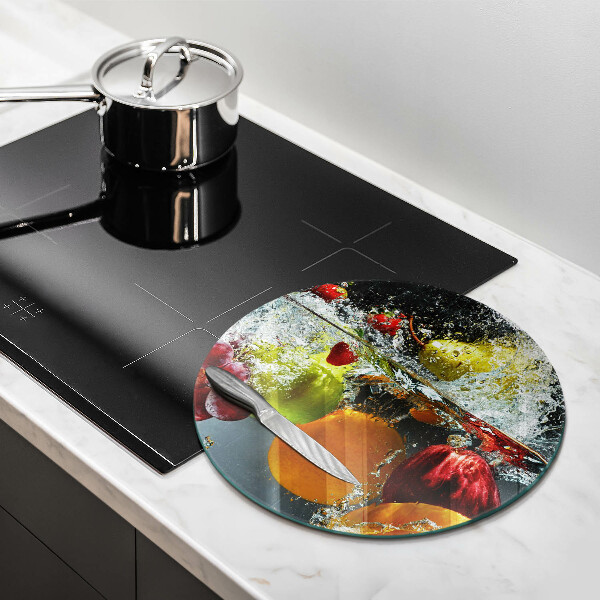 Glass worktop protector Juicy fruit in water