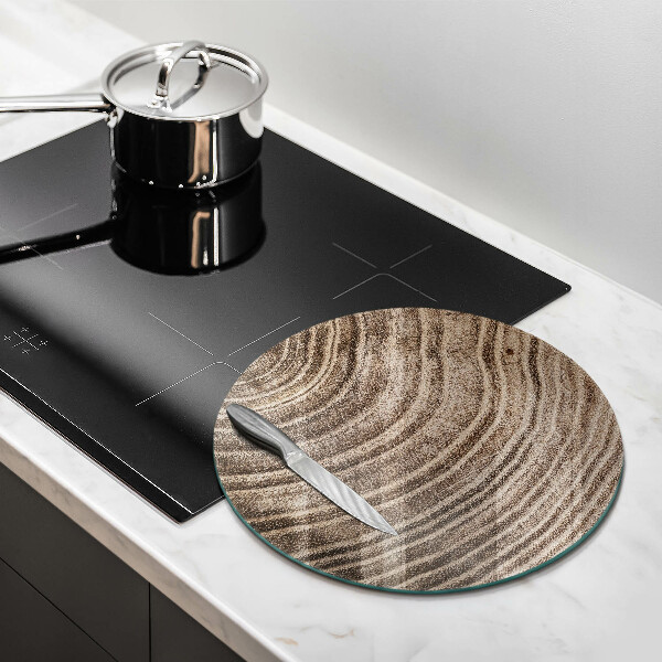 Chopping board glass Wood grain