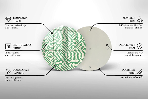Glass worktop saver Abstraction lines