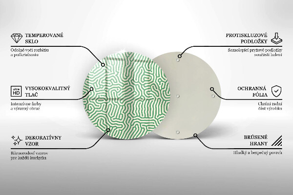 Glass worktop saver Abstraction lines