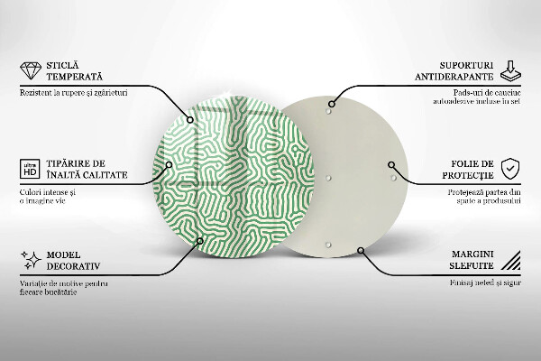 Glass worktop saver Abstraction lines