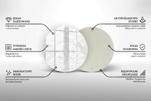 Glass worktop saver Abstraction shapes