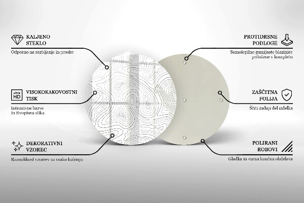 Glass worktop saver Abstraction shapes