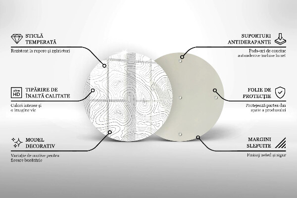 Glass worktop saver Abstraction shapes