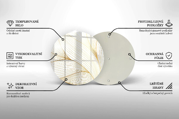 Glass worktop saver Modern Line pattern