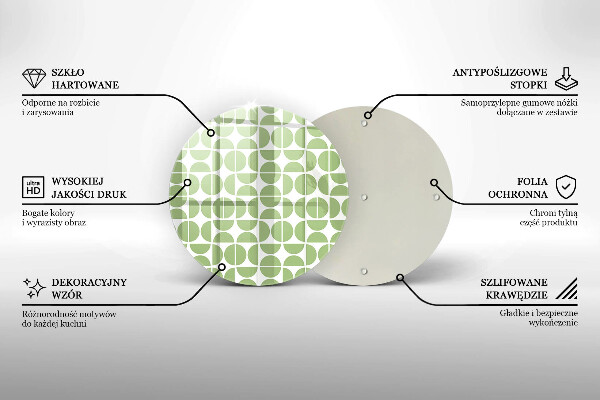 Glass worktop saver Boho shapes