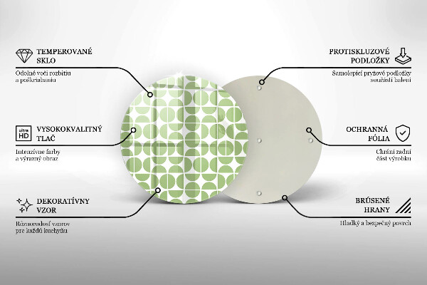 Glass worktop saver Boho shapes