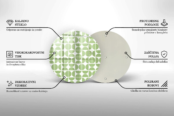 Glass worktop saver Boho shapes