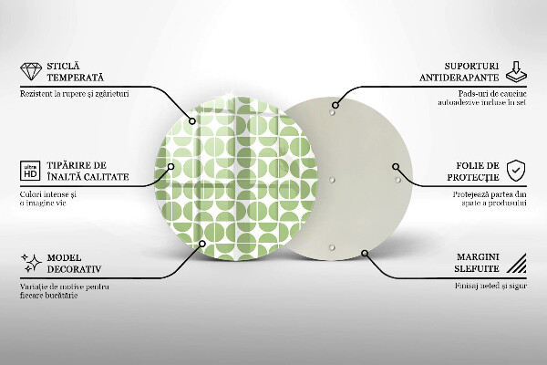 Glass worktop saver Boho shapes