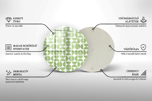 Glass worktop saver Boho shapes