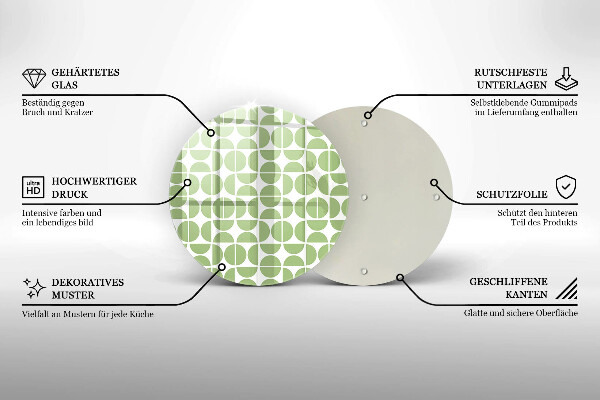 Glass worktop saver Boho shapes