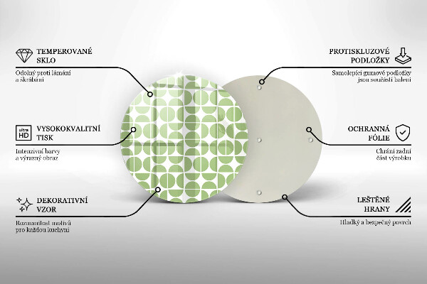 Glass worktop saver Boho shapes