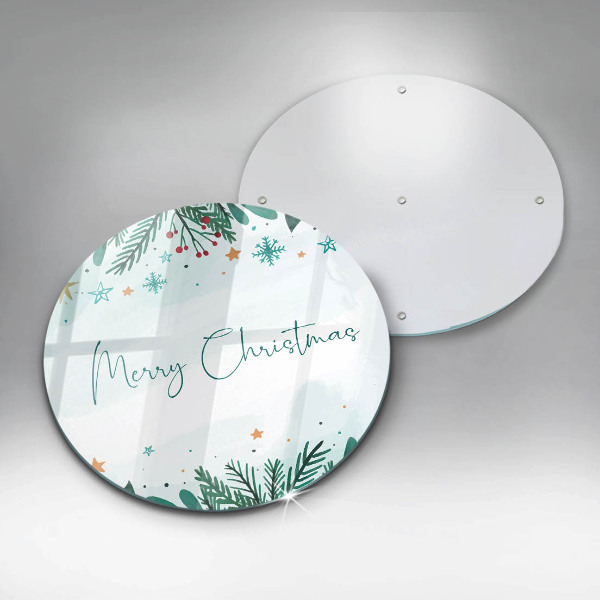 Glass worktop saver The inscription Merry Christmas