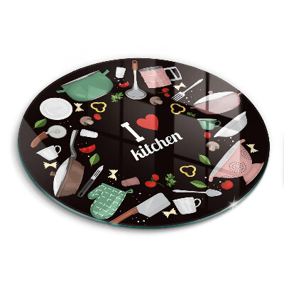 Glass worktop saver Illustration I Love Kitchen