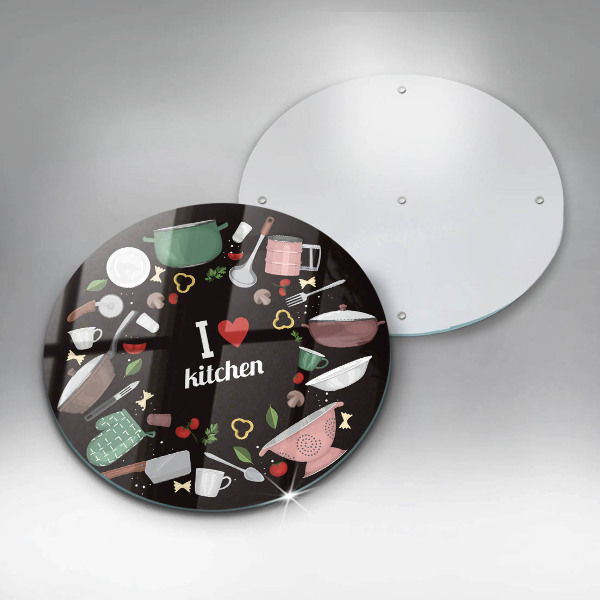 Glass worktop saver Illustration I Love Kitchen