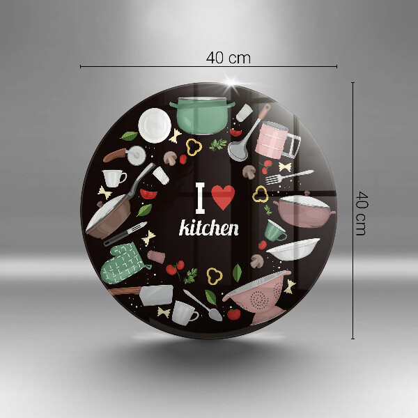 Glass worktop saver Illustration I Love Kitchen