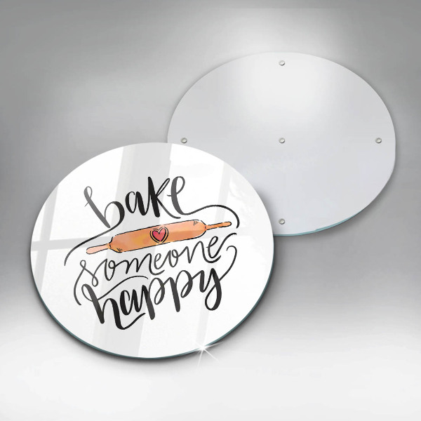 Glass worktop saver Bake some happy