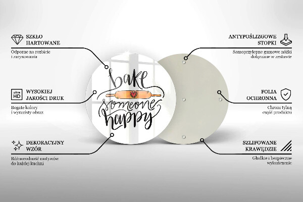 Glass worktop saver Bake some happy