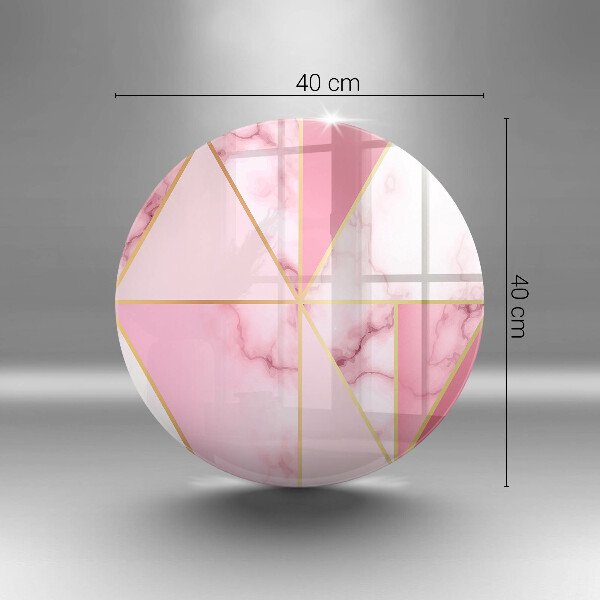 Glass worktop saver Geometric marble