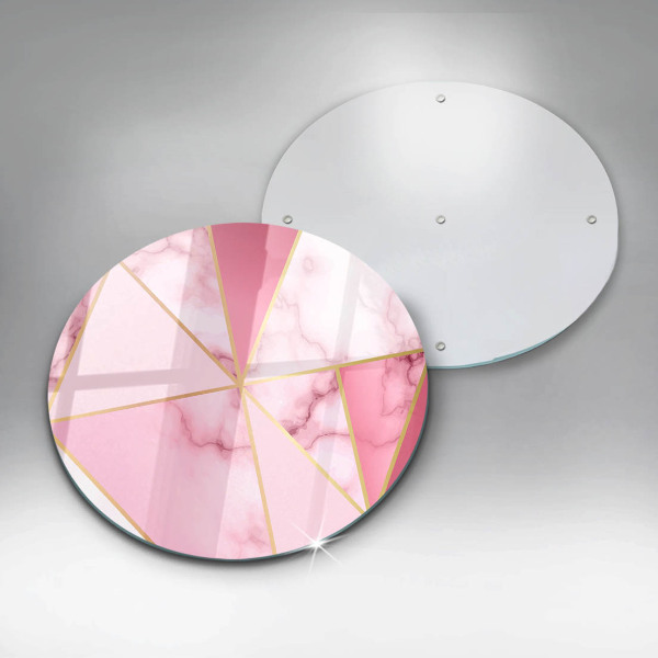 Glass worktop saver Geometric marble