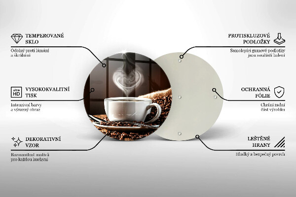 Kitchen worktop protector Coffee and cup