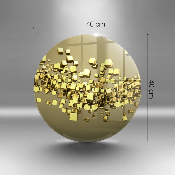 Glass worktop saver Abstraction 3D geometry