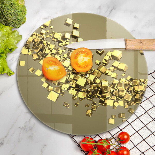 Glass worktop saver Abstraction 3D geometry