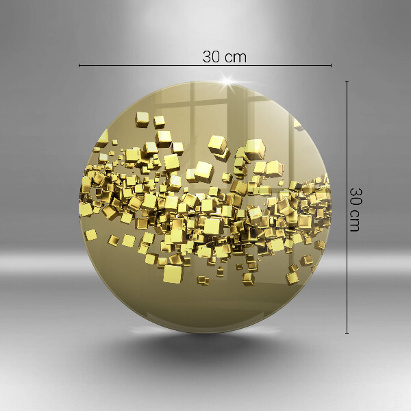 Glass worktop saver Abstraction 3D geometry