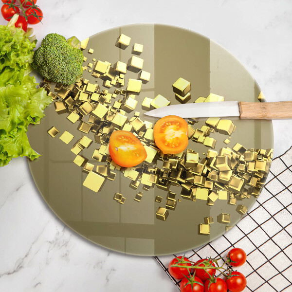 Glass worktop saver Abstraction 3D geometry