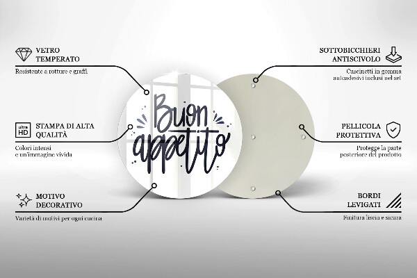 Kitchen worktop protector The inscription Buon Appetito