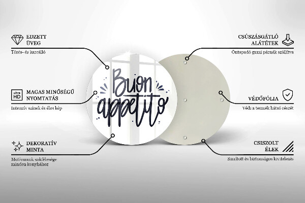 Kitchen worktop protector The inscription Buon Appetito