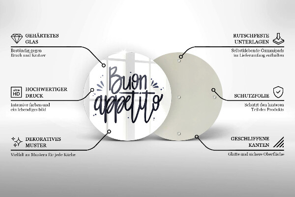 Kitchen worktop protector The inscription Buon Appetito