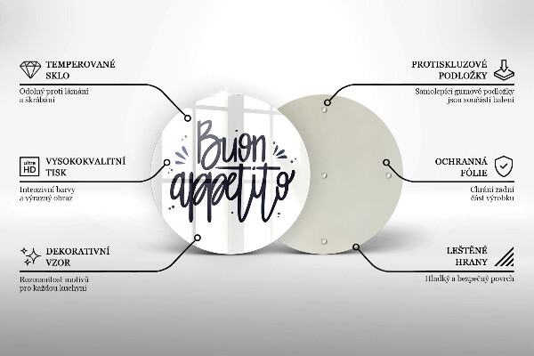 Kitchen worktop protector The inscription Buon Appetito