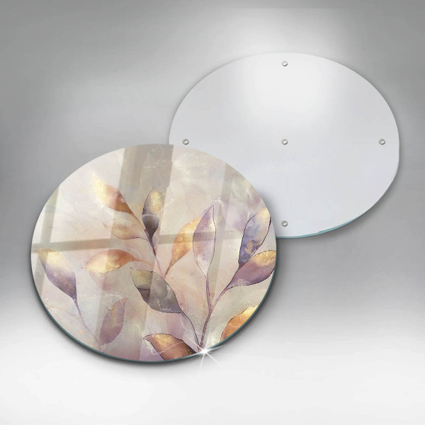 Kitchen worktop protector Painted boho leaves