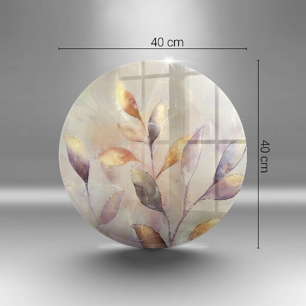 Kitchen worktop protector Painted boho leaves