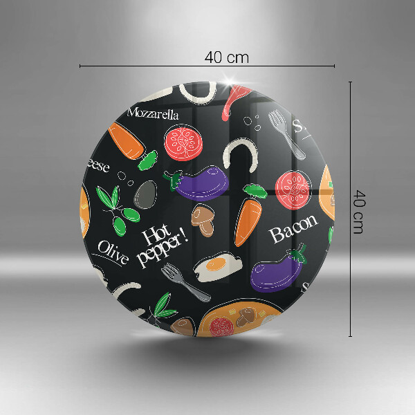 Glass worktop saver Food illustration