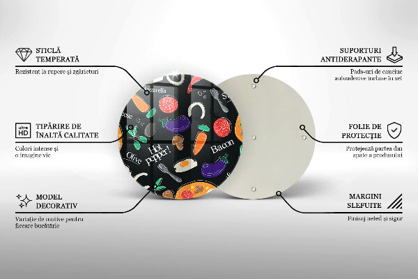 Glass worktop saver Food illustration