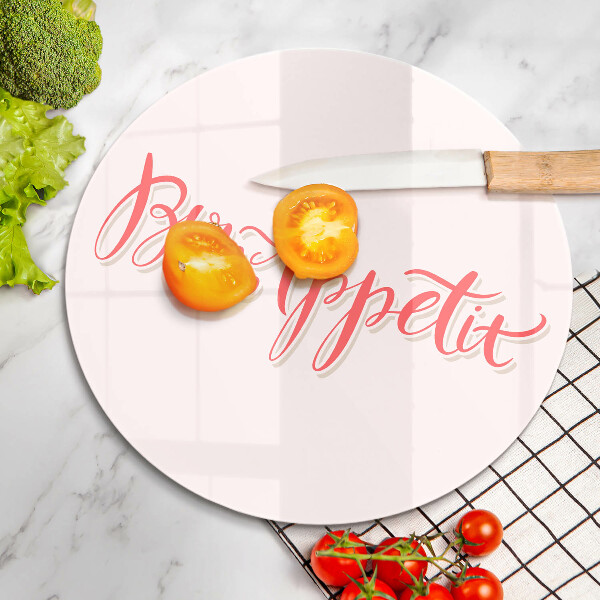 Chopping board Kitchen inscription Bon Appetit