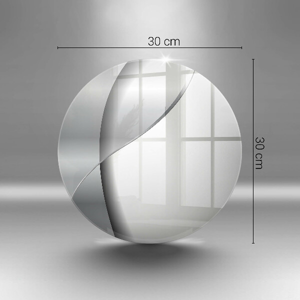 Glass worktop saver Silver metal abstraction