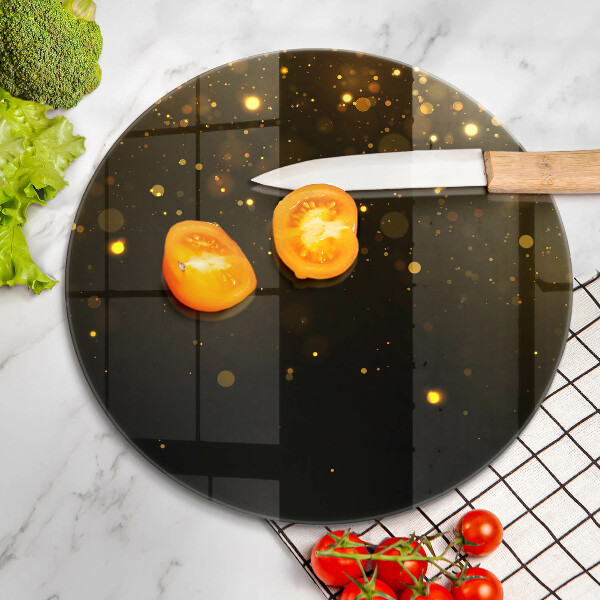 Cutting board Golden glitter