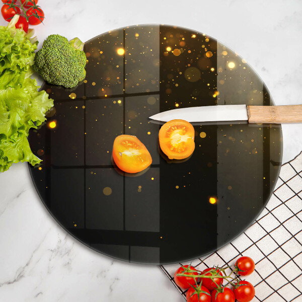 Cutting board Golden glitter