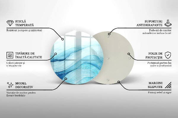 Cutting board Abstract waves