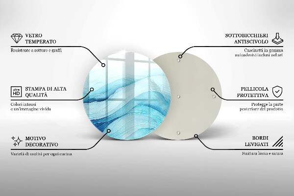 Cutting board Abstract waves