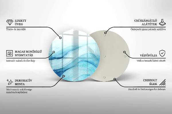 Cutting board Abstract waves
