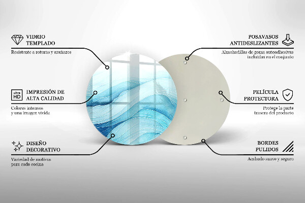 Cutting board Abstract waves