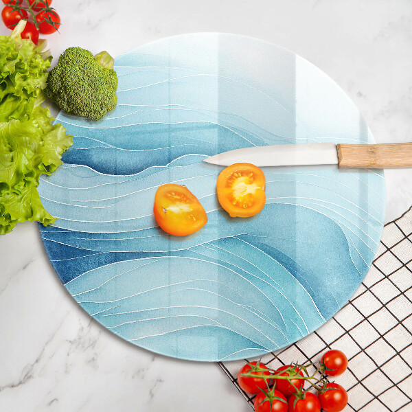 Cutting board Abstract waves
