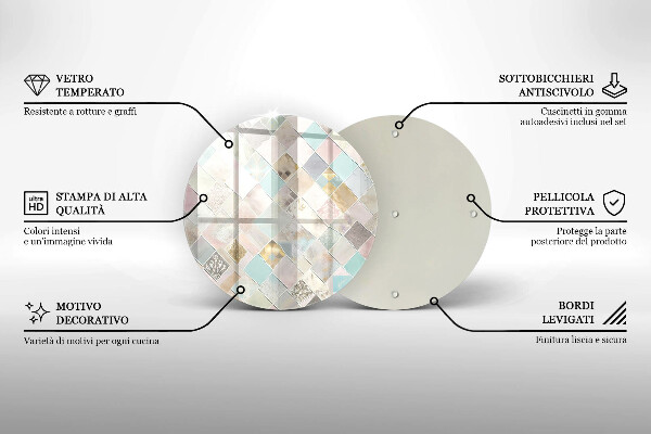 Cutting board Pastel composition