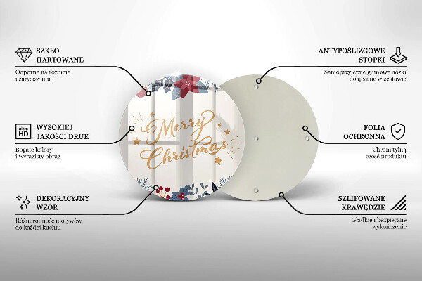 Cutting board The inscription Mera Christmas