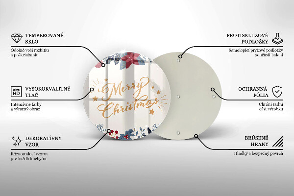 Cutting board The inscription Mera Christmas